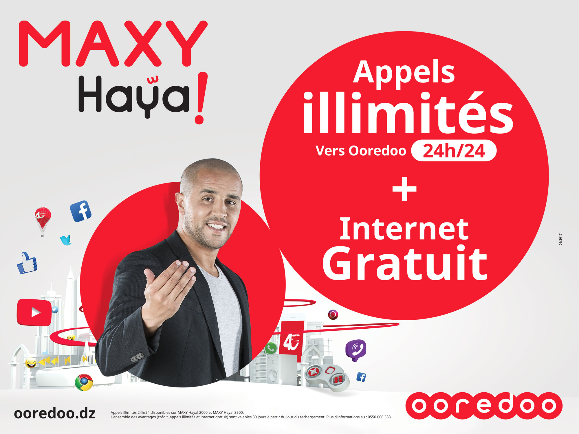 Après Zizou, Bouguerra fait la promotion des nouvelles recharges Maxy Haya ! d’Ooredoo